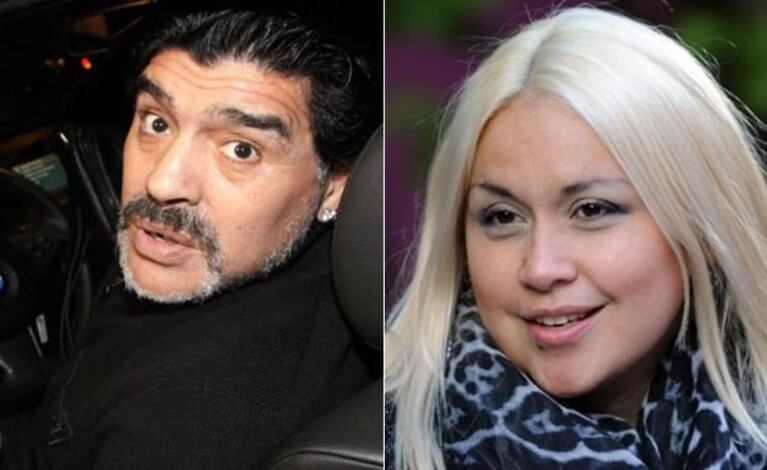 Diego Maradona y Verónica Ojeda. (Foto: Web)