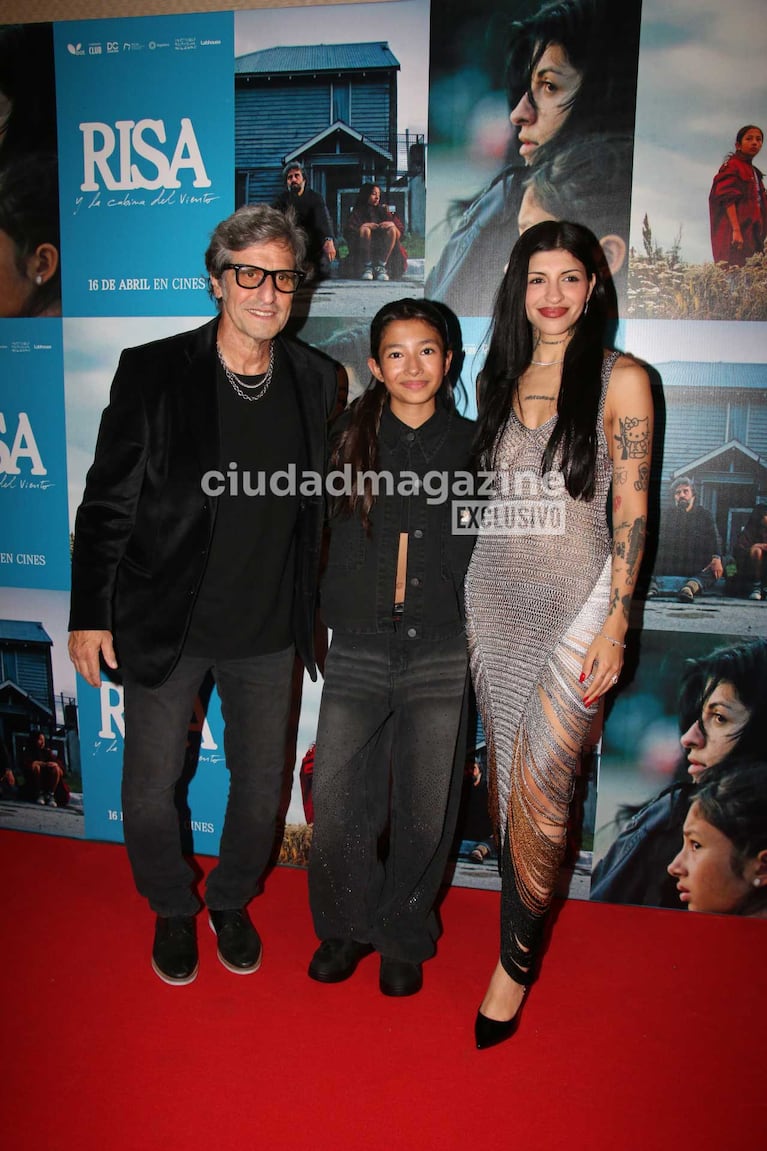 Diego Peretti, Cazzu y Elena Romero (Foto: Movilpress)