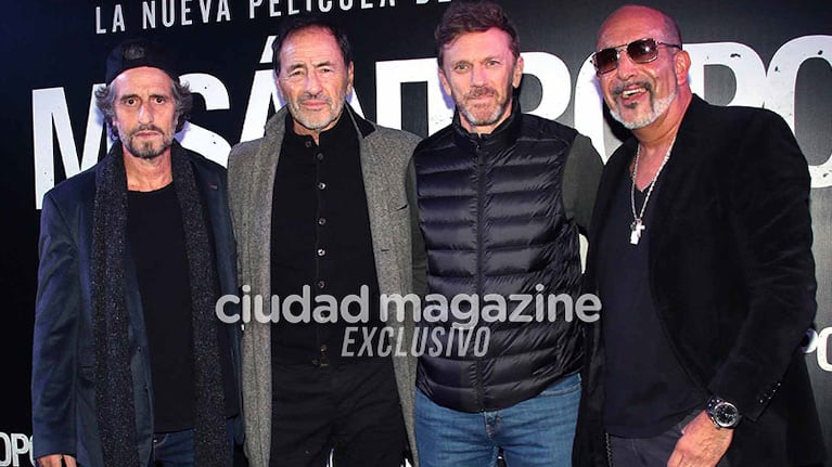 Diego Peretti, Martín Seefeld, Federico D'Elía y Alejandro Fiore juntos otra vez (Fotos: Movilpress).