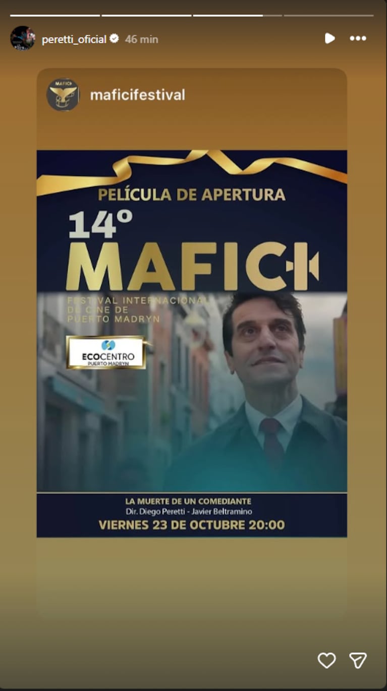 Diego Peretti promocionó la película que hizo con Hernán Casciari.
