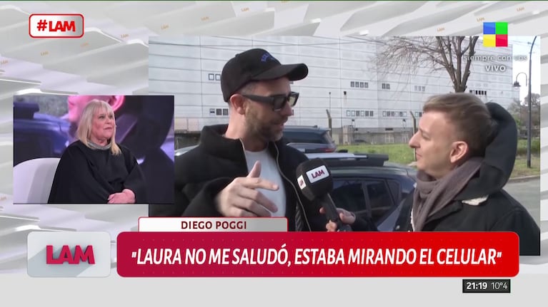 Diego Poggi contra Laura Ubfal (Foto: captura de América).