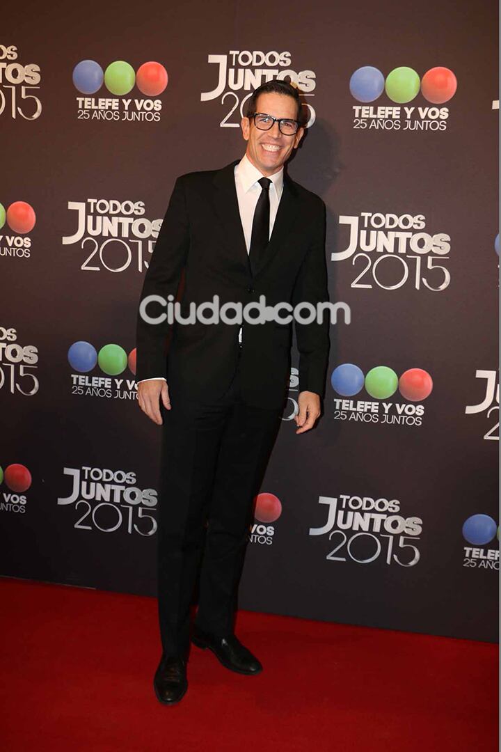 Diego Ramos, en la fiesta de Telefe. (Foto: Movilpress)