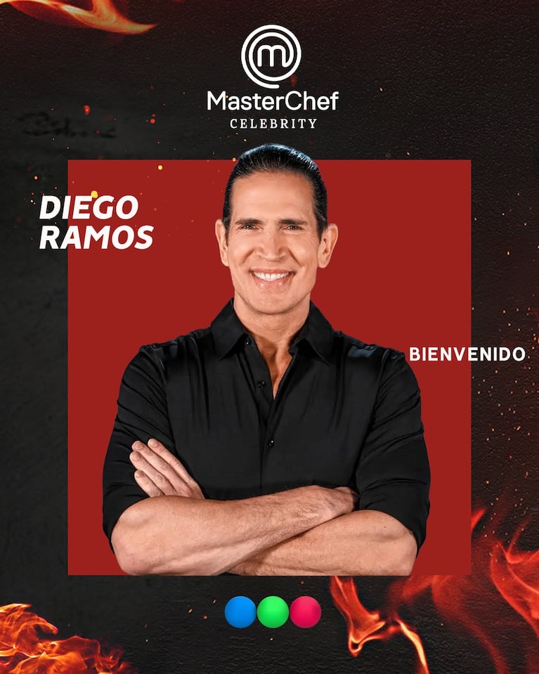 Diego Ramos en MasterChef Celebrity (Foto: Instagram @
masterchefargentina)