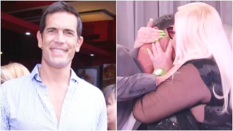Diego Ramos habló del beso que le dio Silvia Süller en el programa de Mirtha Legrand (Fotos: Web y Captura)