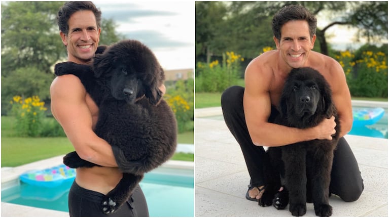 Diego Ramos presentó a Porthos, su nueva mascota, tras la muerte hace un mes de su último perro