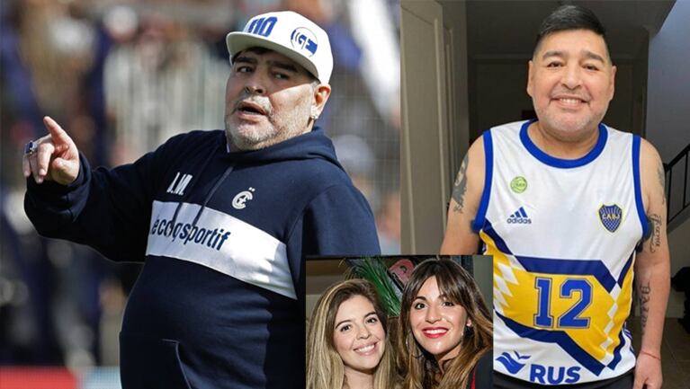Diego se mostró mucho más delgado, en pleno escándalo.
