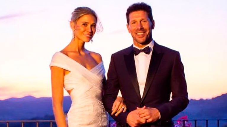 Diego Simeone y Carla Pereyra