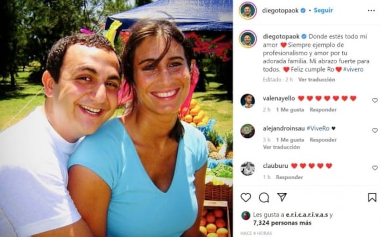 Diego Topa y Facundo Arana: conmovedores posteos en memoria de Romina Yan