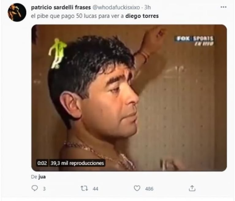 Diego Torres en Lollapalooza 2023: lluvia de memes porque el cantante está en el Line Up