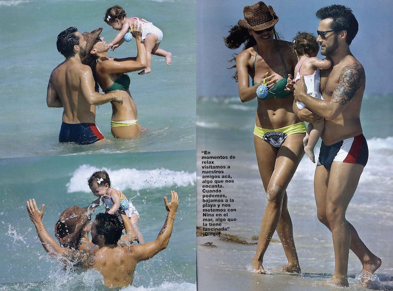 Diego Torres, en Miami con su familia. (Revista Gente)