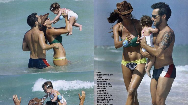 Diego Torres, en Miami con su familia. (Revista Gente)
