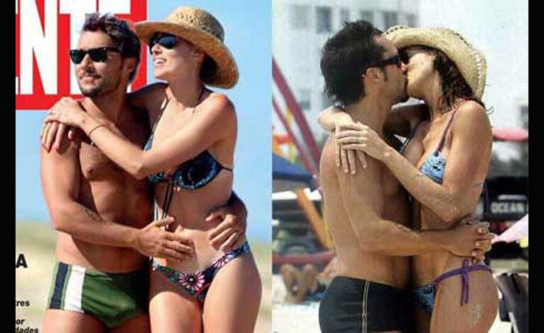 Diego Torres y Débora Bello, futuros papás. (Fotos: revista Gente)
