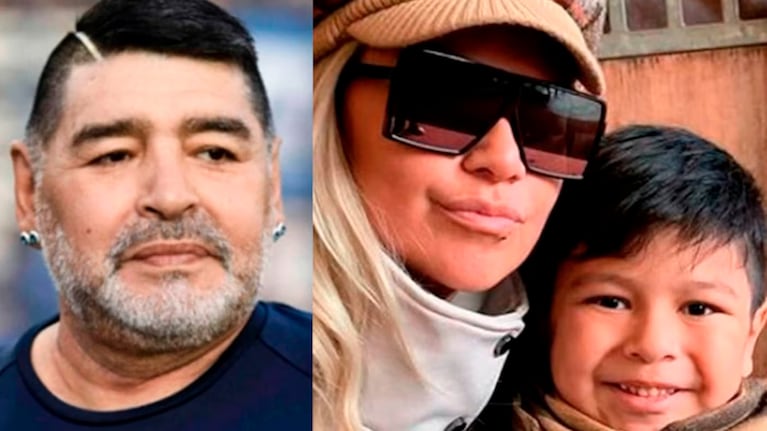 Dieguito Fernando egresó de la primaria e impactó con su parecido a Diego Maradona.