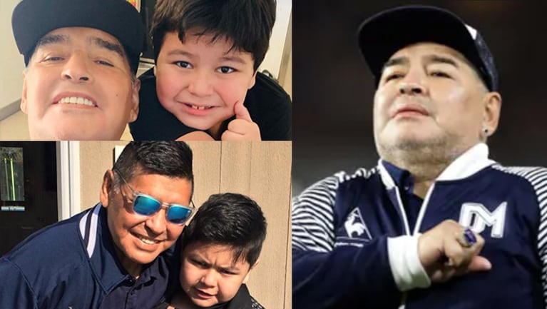 Dieguito le dedicó a su papá un mensaje especial.