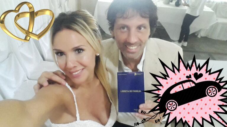 ¡Dieron el sí! Laura Miller se casó con un piloto de carrera: "¡Nos casamos! El día más feliz de mi vida" Foto: Twitter