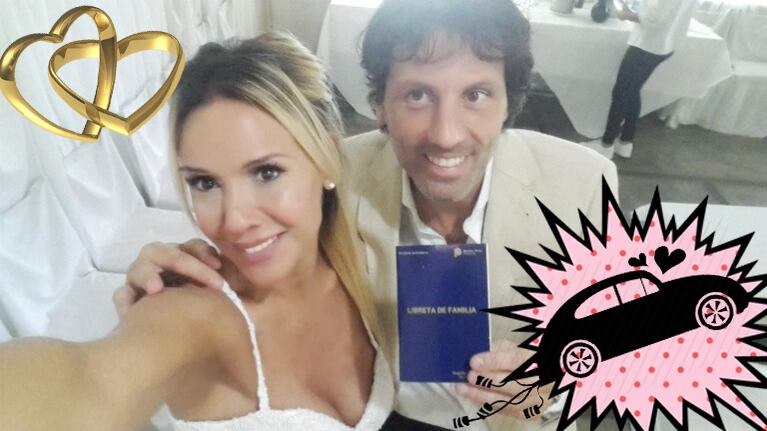 ¡Dieron el sí! Laura Miller se casó con un piloto de carrera: "¡Nos casamos! El día más feliz de mi vida" Foto: Twitter