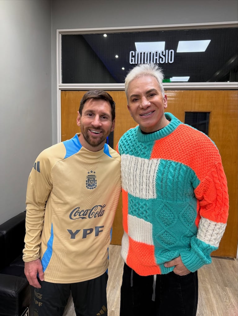 Dionisio conoció a Leo Messi y Flavio Mendoza no puede más de la emoción: las fotos | Créditos: Instagram @mendozaflavio