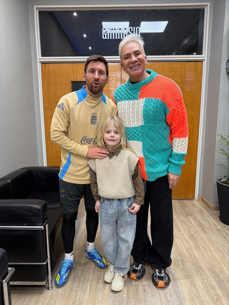 Dionisio conoció a Leo Messi y Flavio Mendoza no puede más de la emoción: las fotos | Créditos: Instagram @mendozaflavio