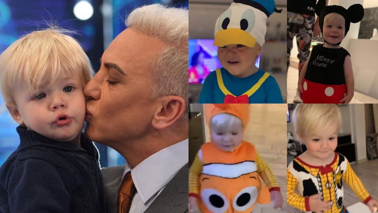 Dionisio enterneció Instagram con sus simpáticos atuendos.