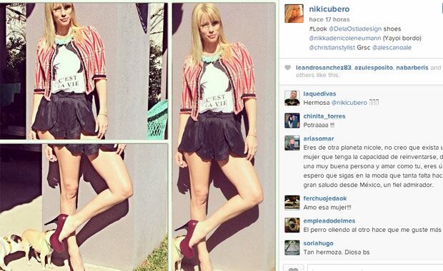 Diosa total, tras cuidar a su beba, Nicole posó para la cámara (Fotos: Instagram). 