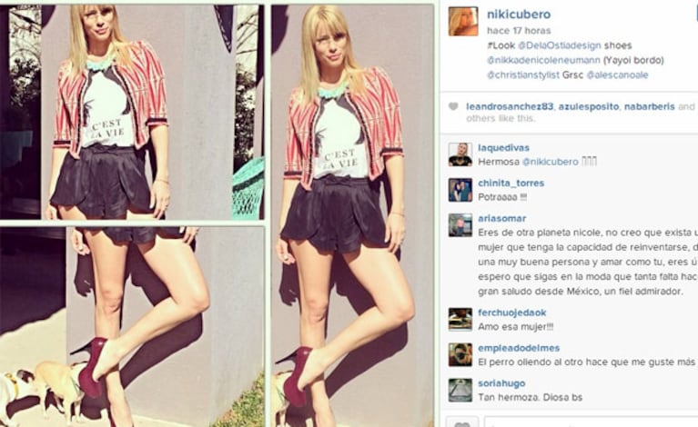Diosa total, tras cuidar a su beba, Nicole posó para la cámara (Fotos: Instagram). 