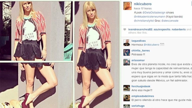 Diosa total, tras cuidar a su beba, Nicole posó para la cámara (Fotos: Instagram).