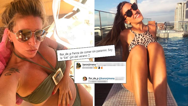 ¡Diosas con buen humor! La foto sexy de Flor Peña en la playa ¡y el pícaro comentario de Jimena barón