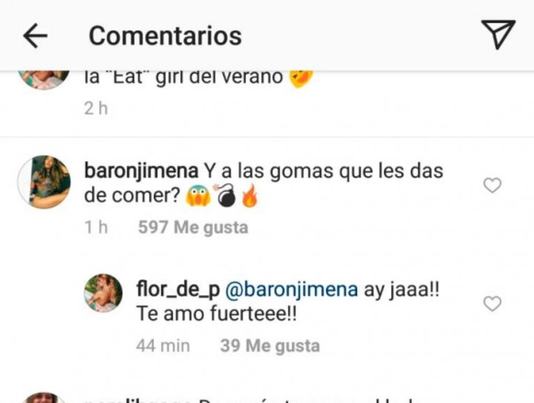 ¡Diosas con buen humor! La foto sexy de Flor Peña en la playa ¡y el pícaro comentario de Jimena Barón!