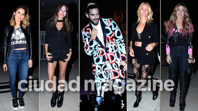 ¡Diosas en la noche! Famosos y muchos looks en el show de Maluma en Buenos Aires