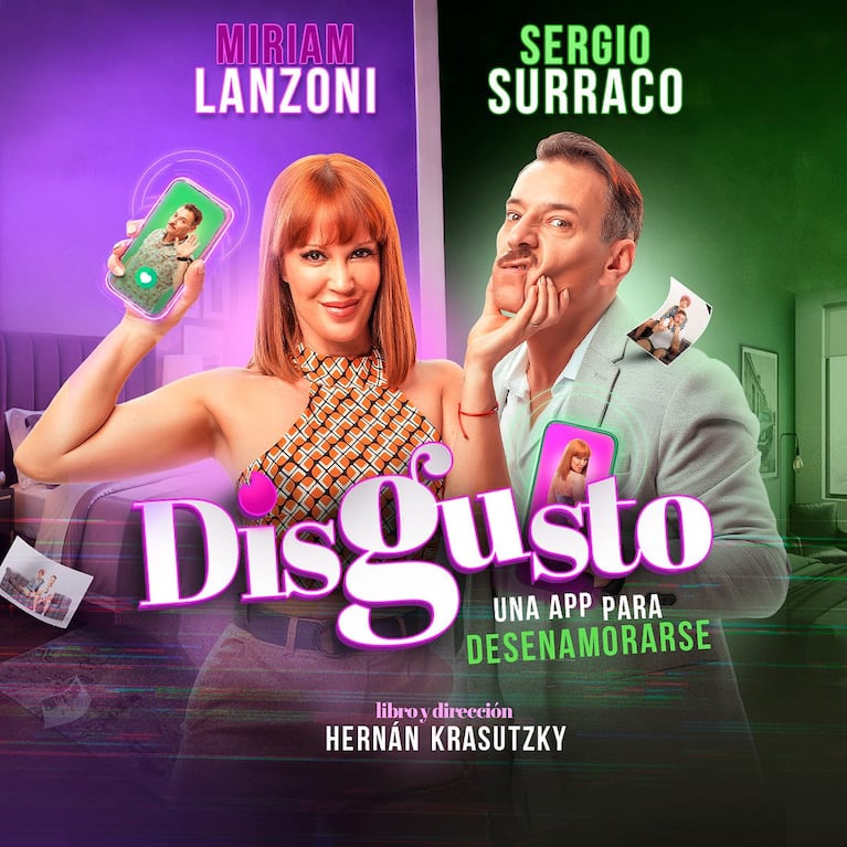 “Disgusto”: la comedia con Miriam Lanzoni y Sergio Surraco que explora el amor en tiempos de apps