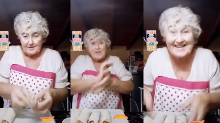 Disparatado video de una abuela en TikTok