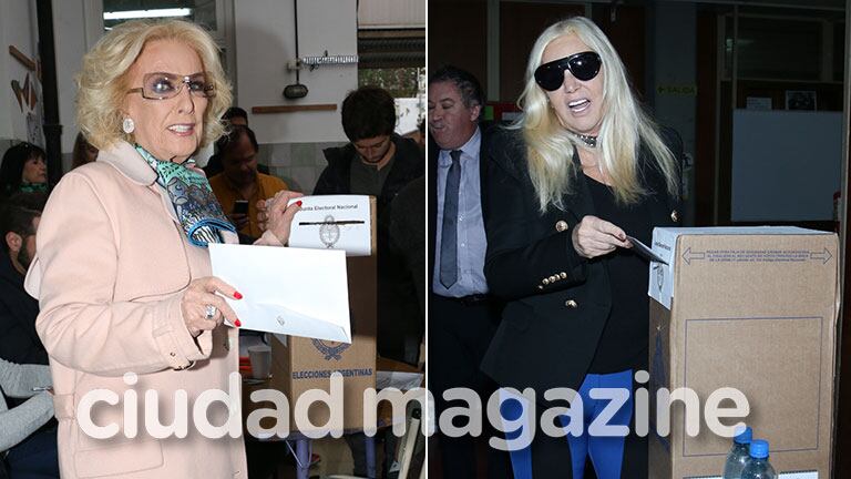 ¡Divas a las urnas! Mirtha Legrand y Susana Giménez, ciudadanas comprometidas en las PASO. (Foto: Movilpress)