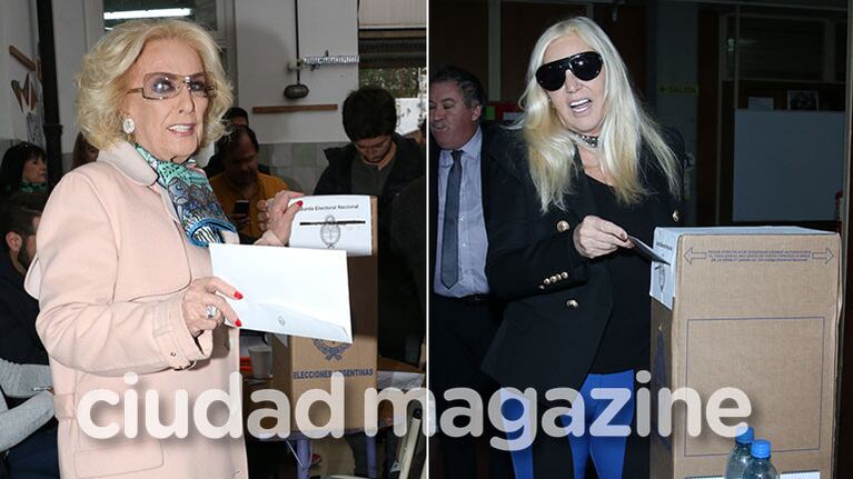 ¡Divas a las urnas! Mirtha Legrand y Susana Giménez, ciudadanas comprometidas en las PASO. (Foto: Movilpress)