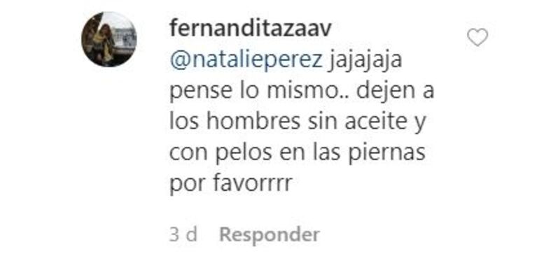 Divertido comentario de Natalie Pérez en un post de Maluma: "¿Te pusieron aceite en las piernas? Por favor, ¡no!”