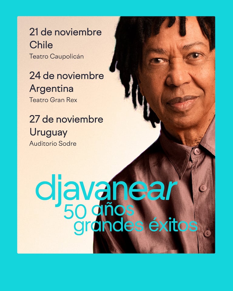 Djavan celebra 50 años de carrera con un show en el Teatro Gran Rex de Buenos Aires