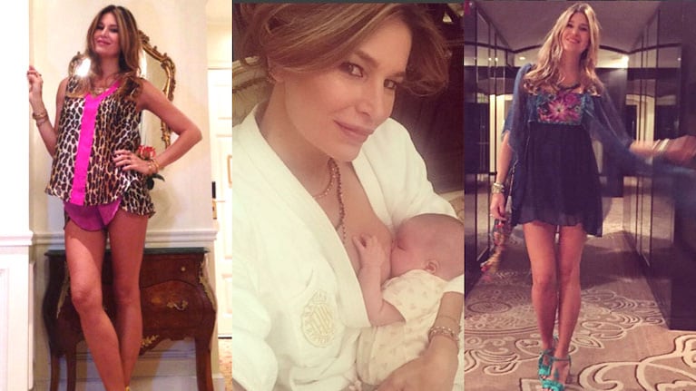 Dolores Barreiro sorprendió con su figura a un mes de ser mamá (Fotos: Instagram)l.