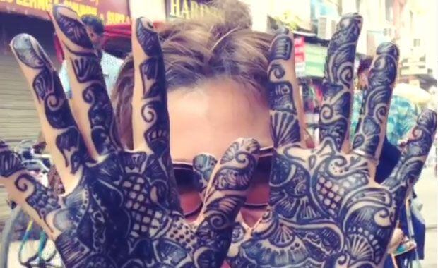 Dolores Barreiro y su extravagante moda hindú (Foto: Instagram).