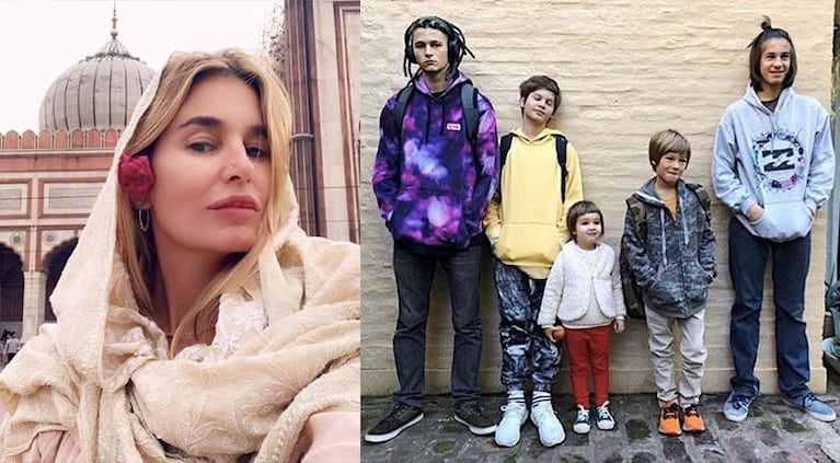 Dolores comparte fotos de sus viajes y de sus hijos en Instagram.