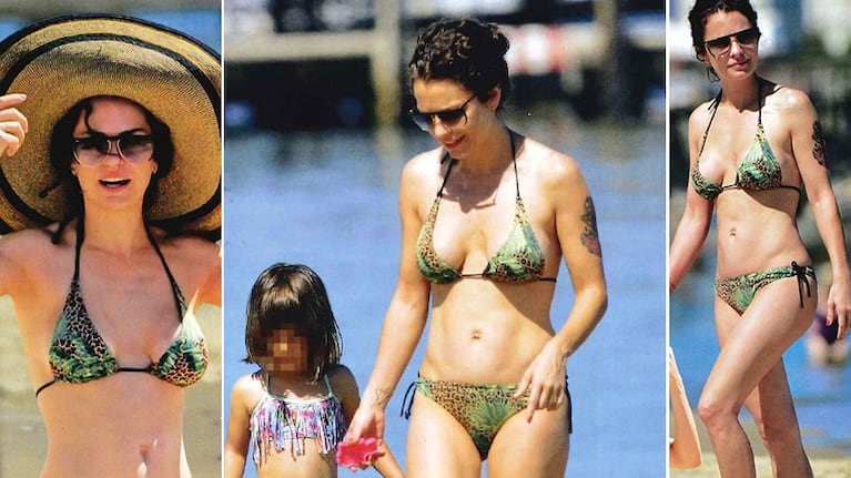 Dolores Fonzi, cuerpazo al sol en una escapada a Punta del Este con sus hijos
