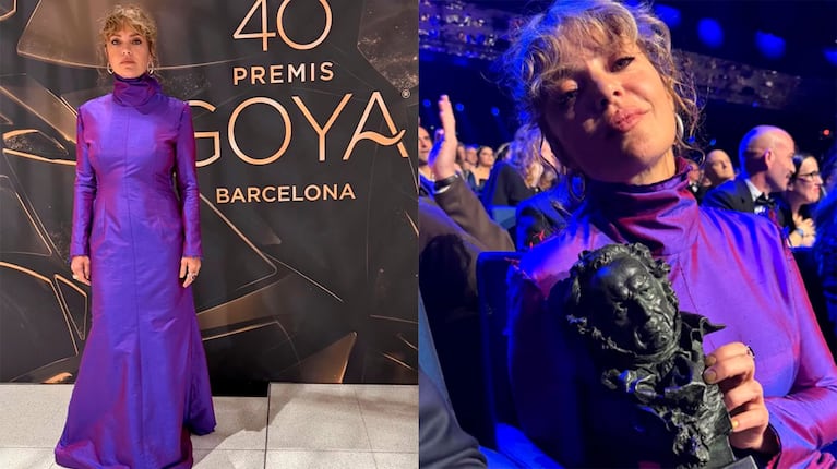 Dolores Fonzi, en los premios Goya (Fotos de Instagram)