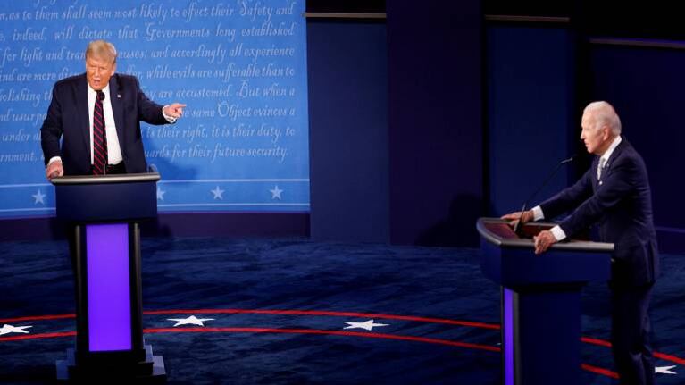 Donald Trump y Joe Biden protagonizaron el primer debate presidencial