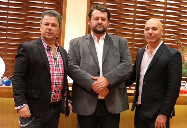 Donato De Santis, Christophe Krywonis y Germán Martitegui de MasterChef (Foto: Telefe).