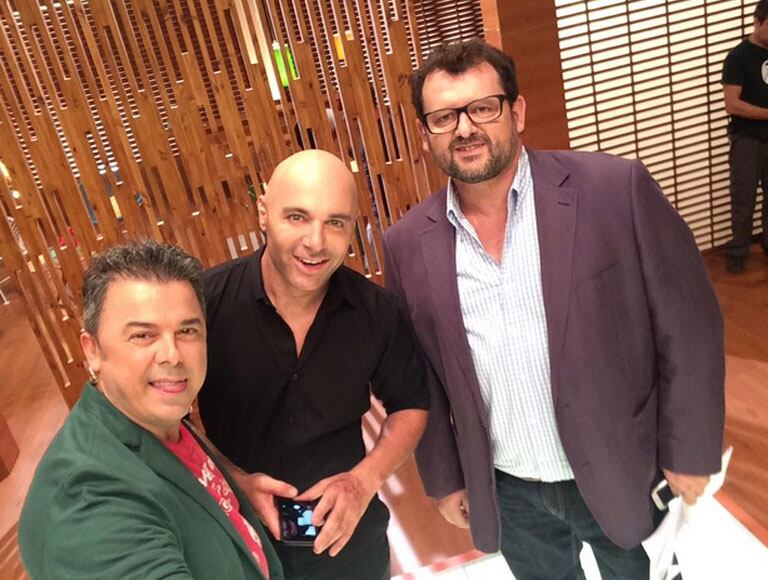 Donato De Santis, Christophe Krywonis y Germán Martitegui de MasterChef (Foto: Web).