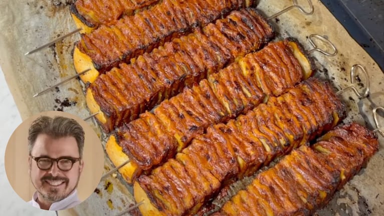 Donato de Santis compartió una receta viral para hacer pinchos de carne. Foto: Montaje