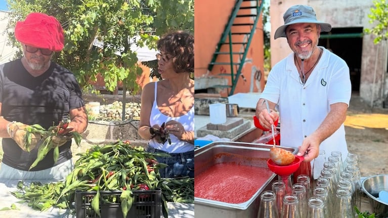 Donato de Santis y Micaela Paglayán: la casa mediterránea del chef en su Puglia natal. CRÉDITO: Instagram
