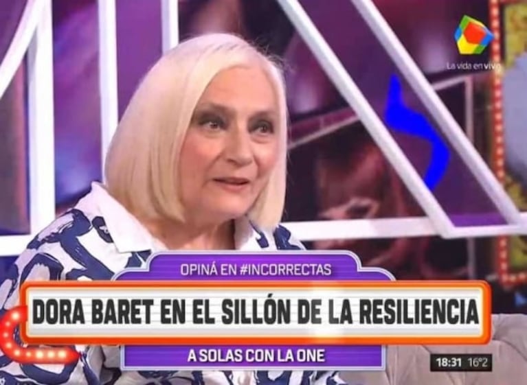 Dora Baret reveló cómo hizo para superar una profunda depresión y dos cáncer de mama: "La ontología cambió mi filosofía de vida"