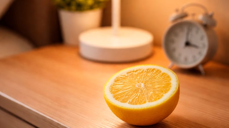 Dormir con un limón en la mesa de luz: por qué muchos lo hacen y qué beneficios tiene (foto creada con IA)