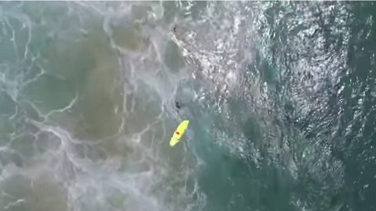 Dos bañistas salvaron sus vidas gracias a la ayuda de un drone