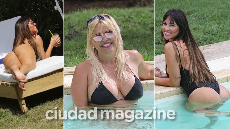 ¡Dos bombas! Nazarena Vélez, súper sexy en la pileta junto a una amiga diosa… ¡y blooper hot!