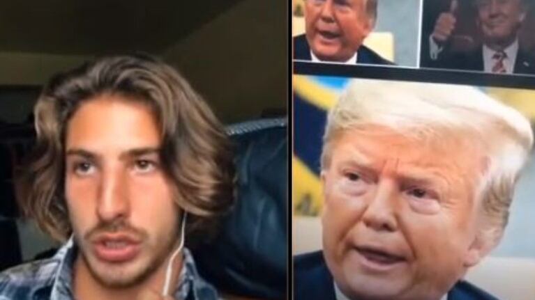  Dos estudiantes franceses en Estados Unidos tratan de pronunciar el nombre del presidente entre otros